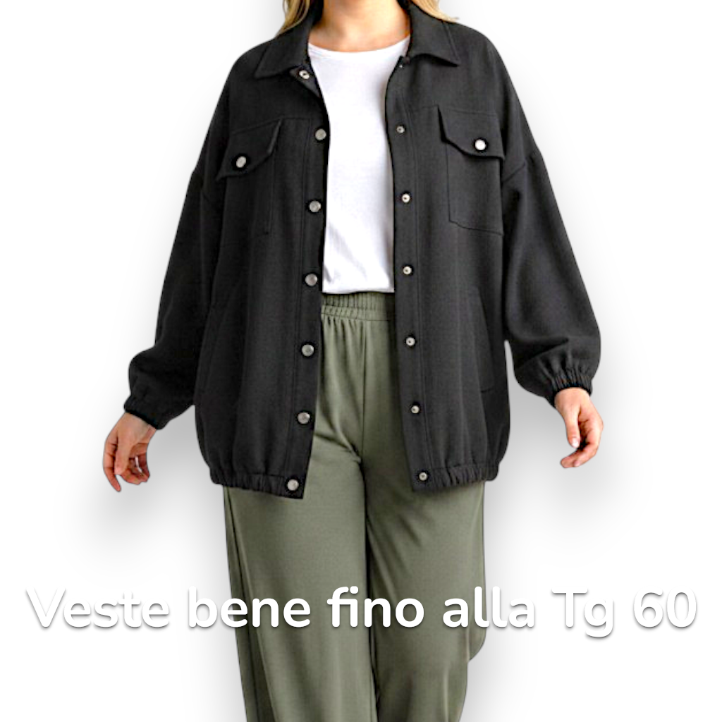 Maxi Giacca con Tasche Mariella