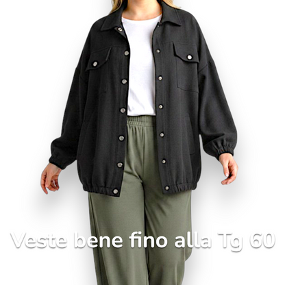 Maxi Giacca con Tasche Mariella