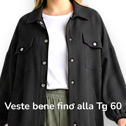 Maxi Giacca con Tasche Mariella