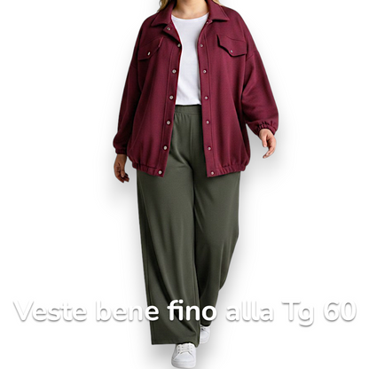 Maxi Giacca con Tasche Michela