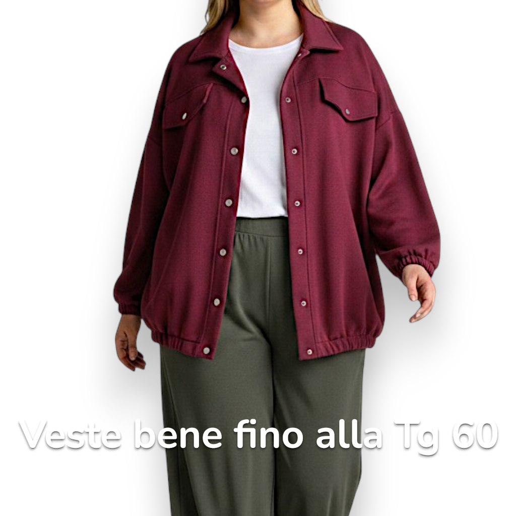 Maxi Giacca con Tasche Michela