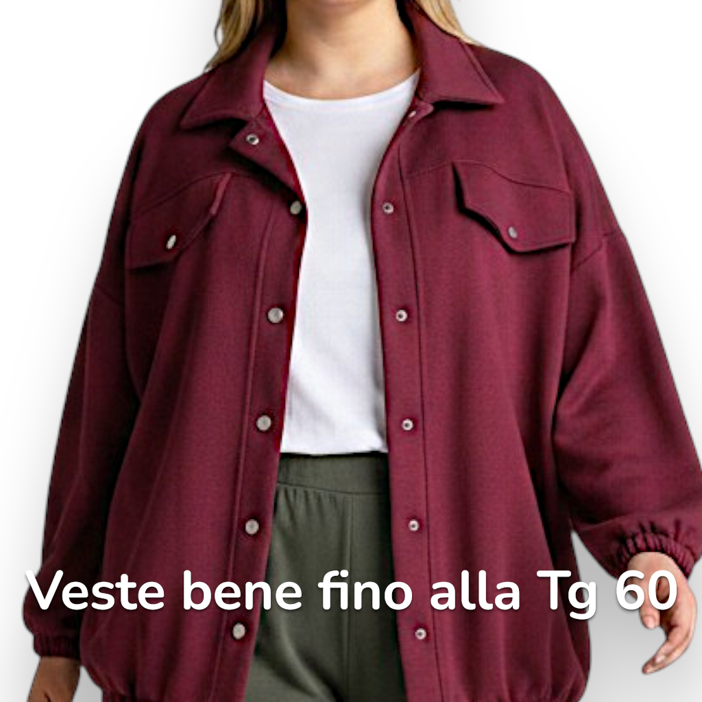 Maxi Giacca con Tasche Michela