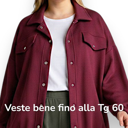Maxi Giacca con Tasche Michela