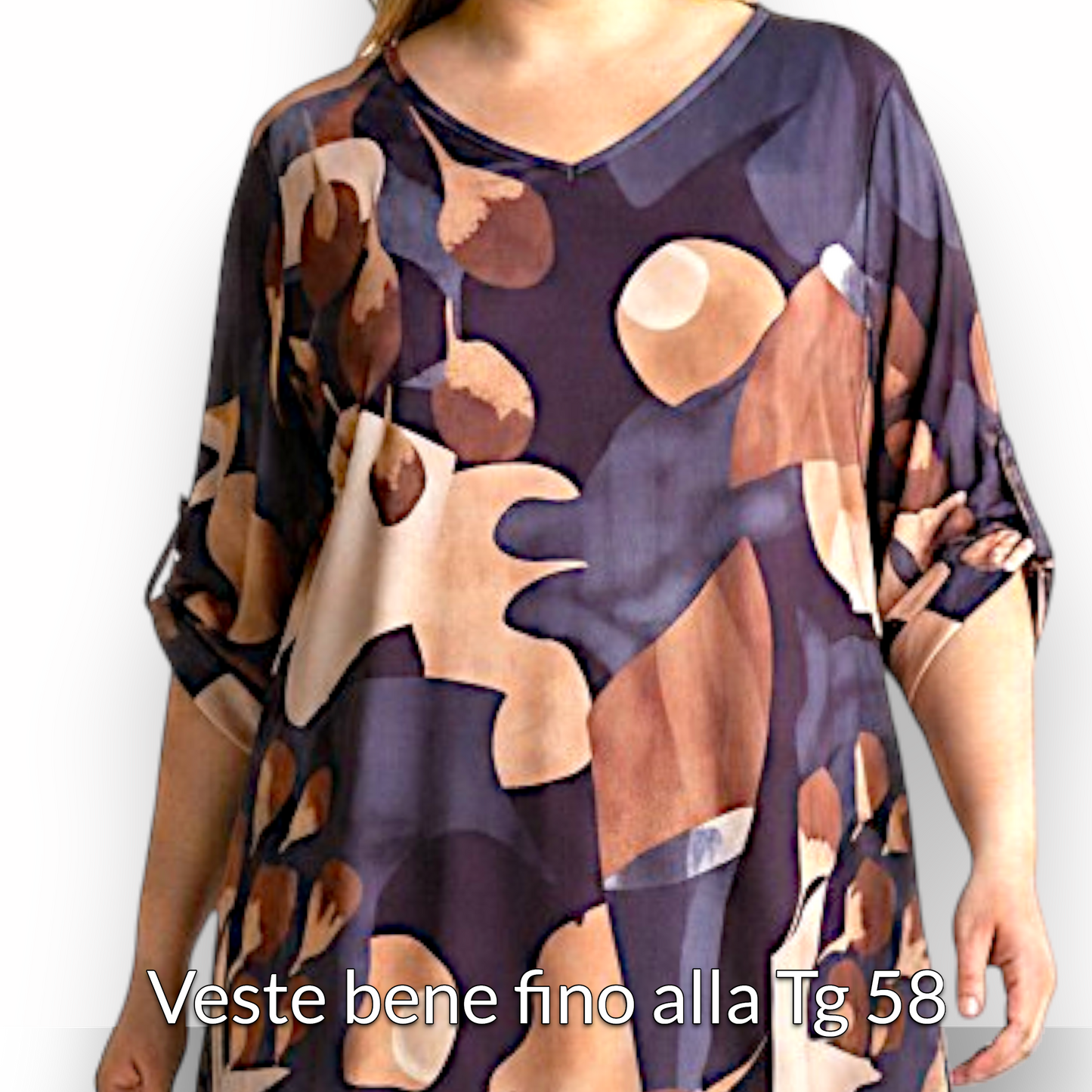 Maxi Maglia Elasticizzata Fantasia Fabiola