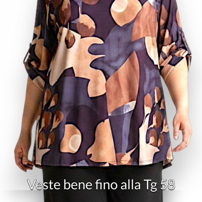 Maxi Maglia Elasticizzata Fantasia Fabiola