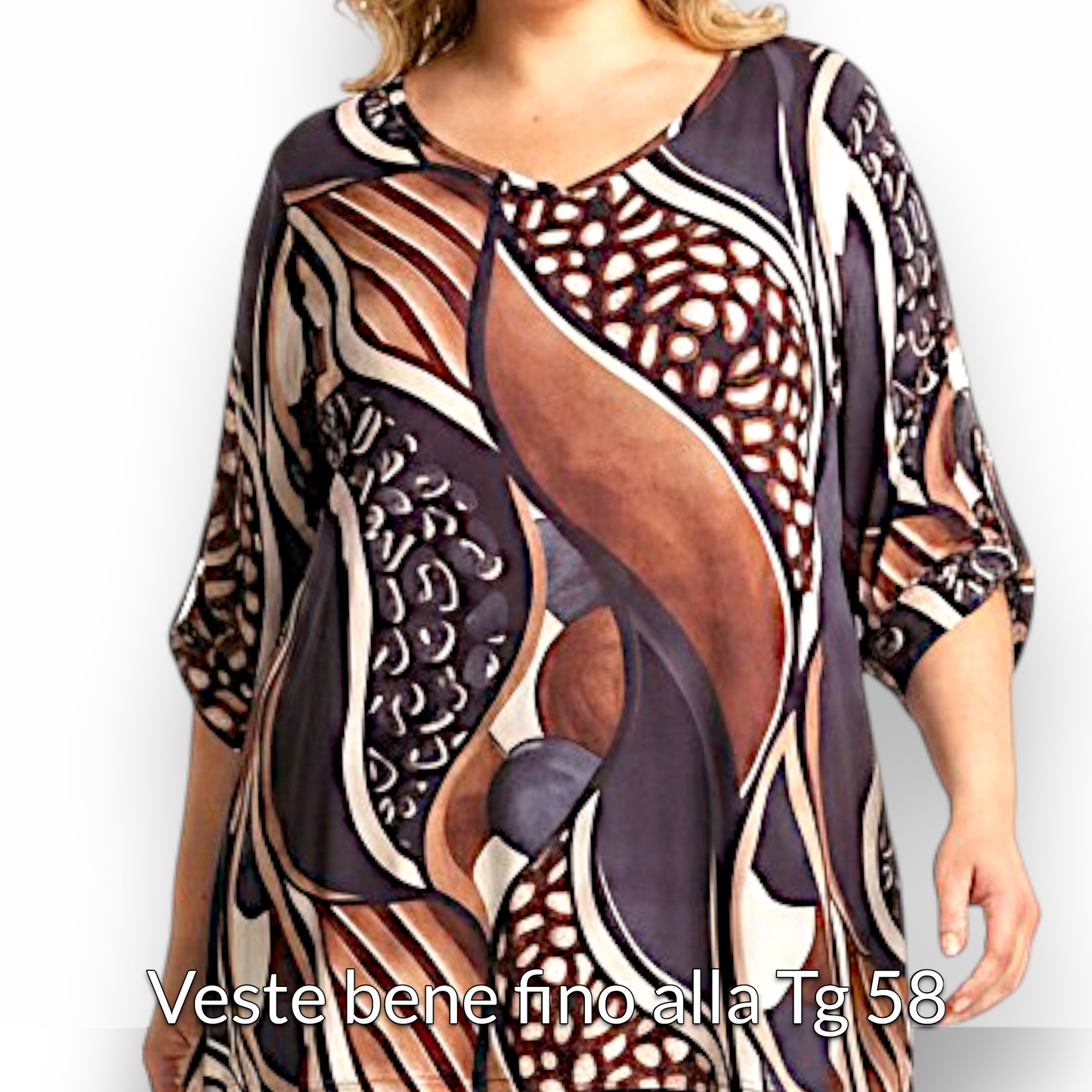 Maxi Maglia Elasticizzata Fantasia Federica