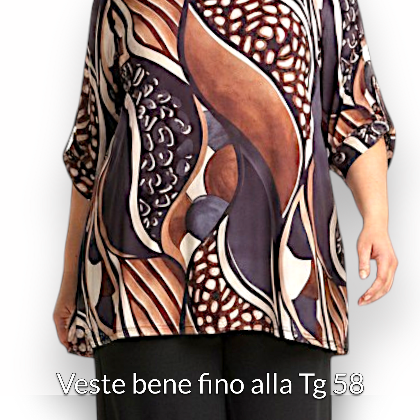 Maxi Maglia Elasticizzata Fantasia Federica