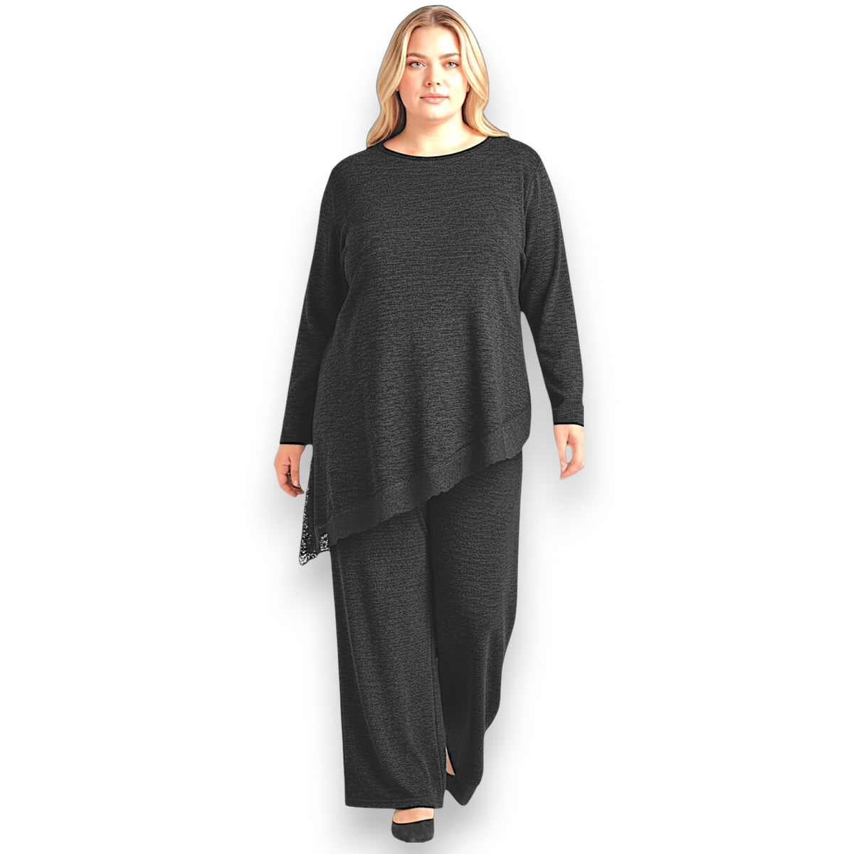 Maxi Maglia Rifinita in Pizzo Carmen