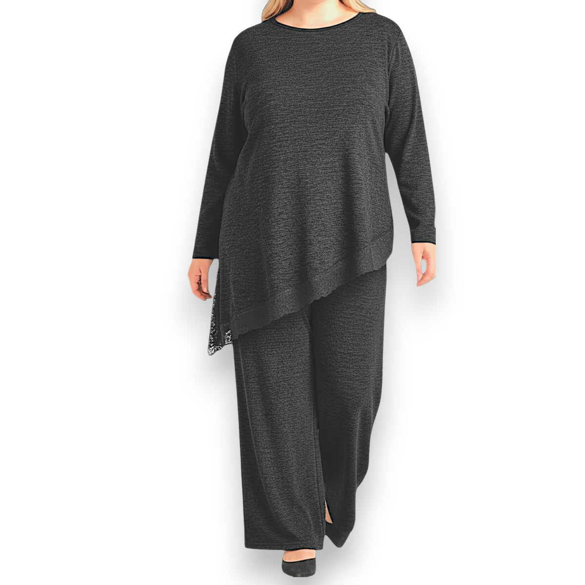 Maxi Maglia Rifinita in Pizzo Carmen