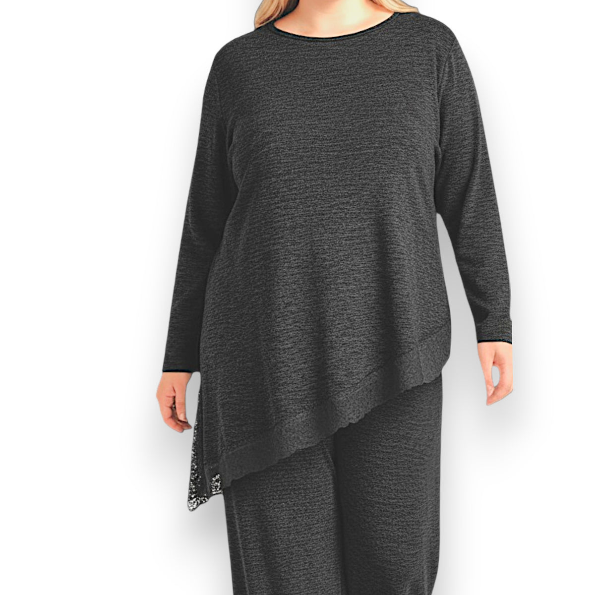 Maxi Maglia Rifinita in Pizzo Carmen