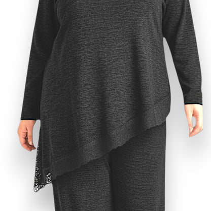 Maxi Maglia Rifinita in Pizzo Carmen