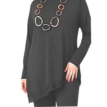 Maxi Maglia Rifinita in Pizzo Carmen