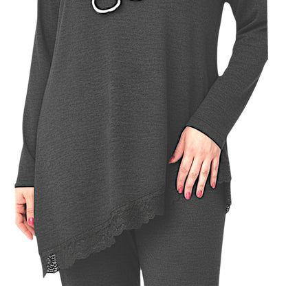 Maxi Maglia Rifinita in Pizzo Carmen