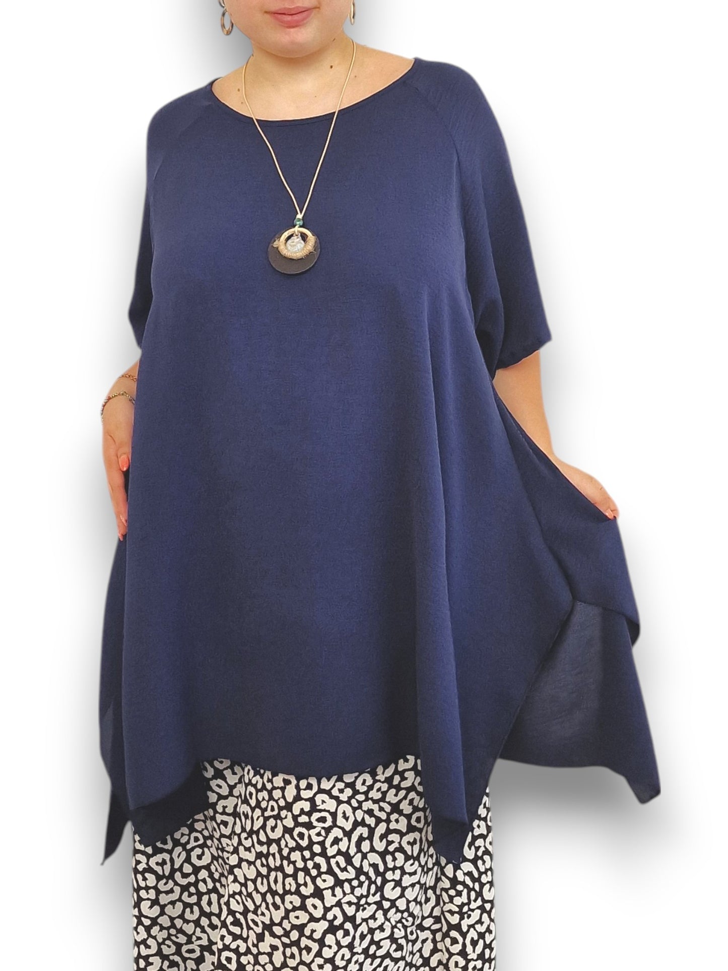 Maxi Maglia Taglie  Forti con Collana Giusy