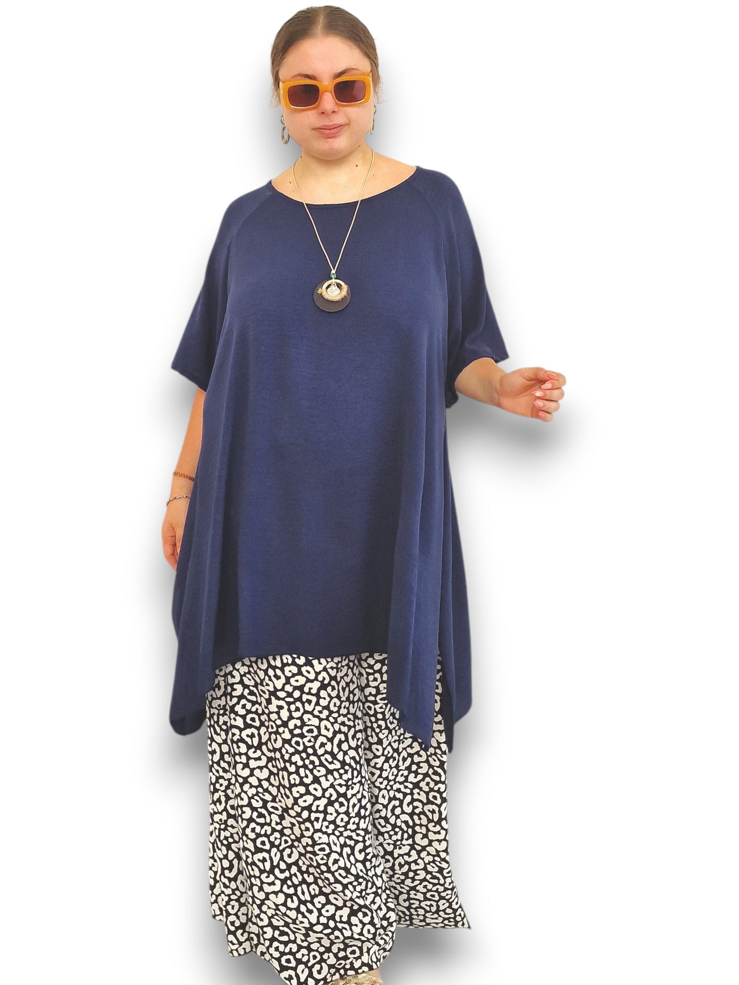 Maxi Maglia Taglie  Forti con Collana Giusy
