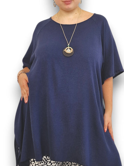 Maxi Maglia Taglie  Forti con Collana Giusy