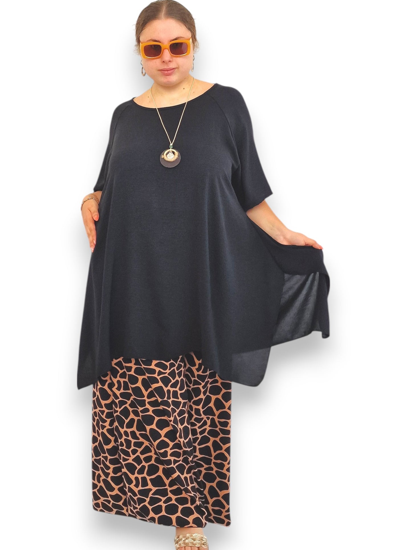 Maxi Maglia Taglie Forti con Collana Greta