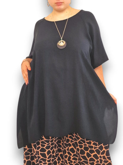 Maxi Maglia Taglie Forti con Collana Greta
