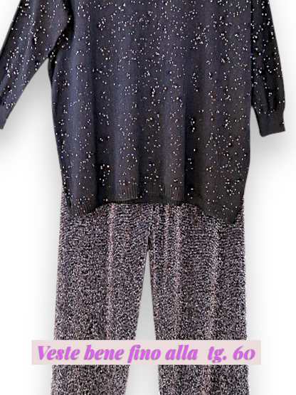 Maxi Maglia con Strass Stars