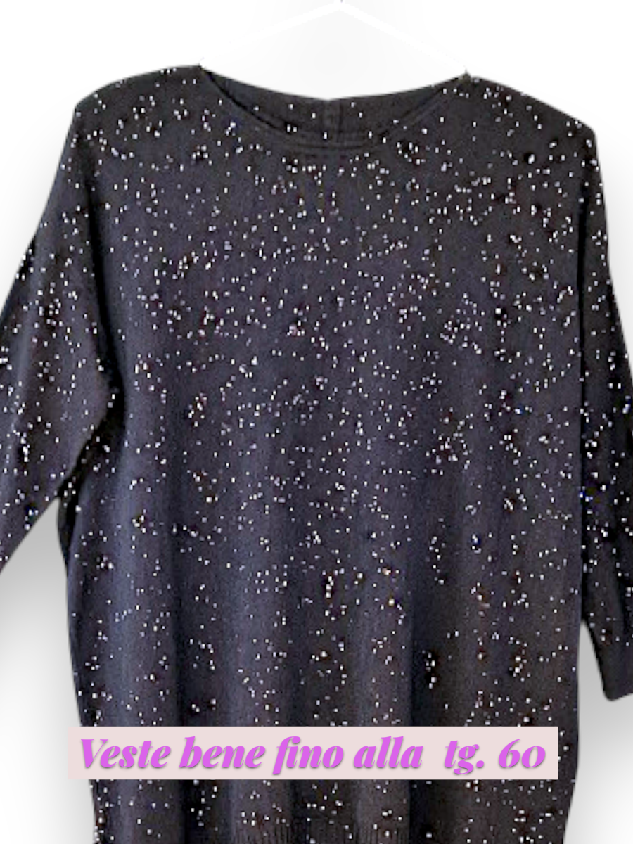 Maxi Maglia con Strass Stars