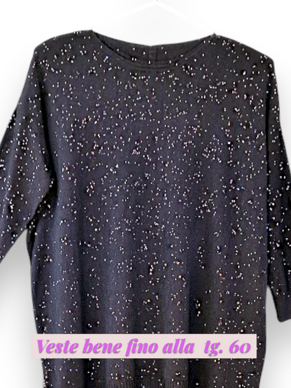 Maxi Maglia con Strass Stars
