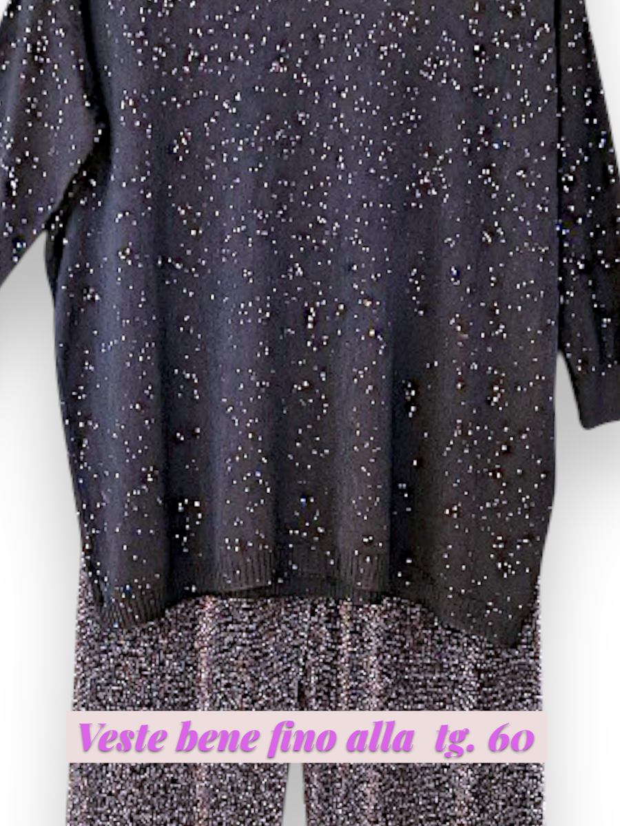 Maxi Maglia con Strass Stars
