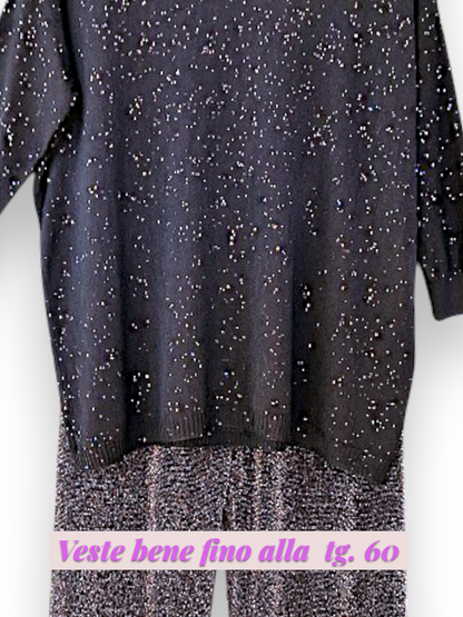 Maxi Maglia con Strass Stars