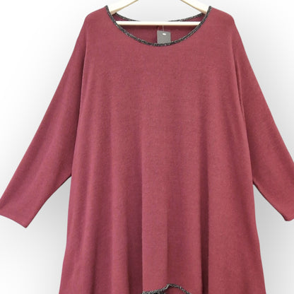 Maxi Maglia con Bordi in Lurex Galiana