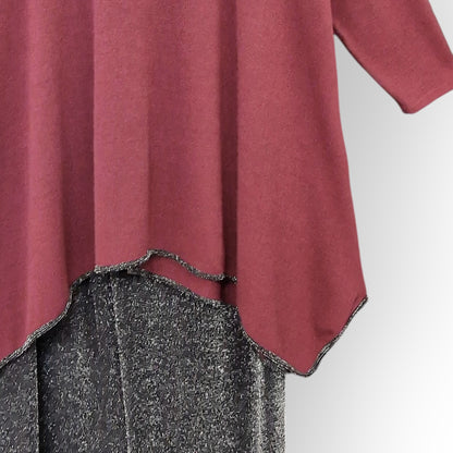 Maxi Maglia con Bordi in Lurex Galiana