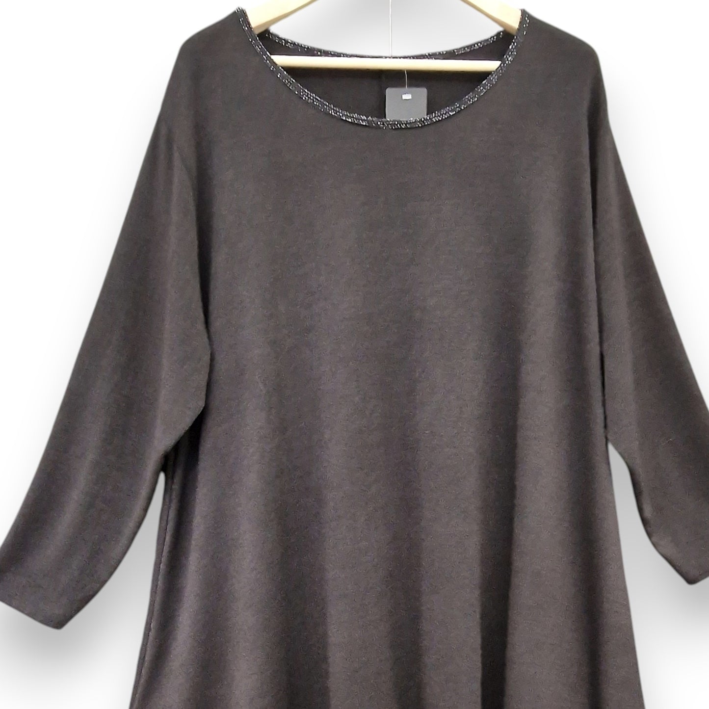 Maxi Maglia con Bordi in Lurex Giusta