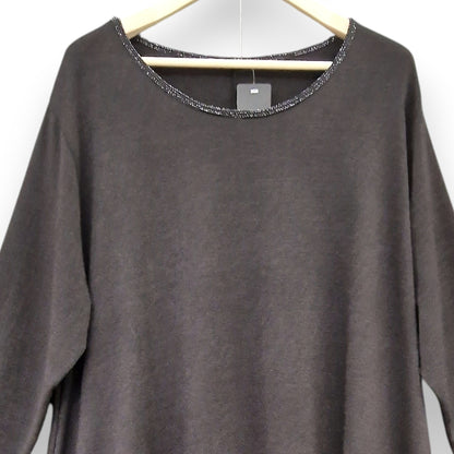 Maxi Maglia con Bordi in Lurex Giusta