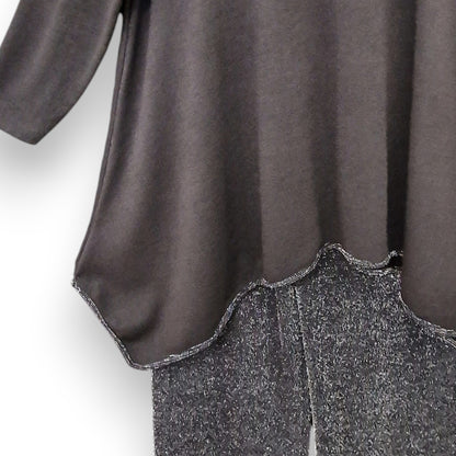 Maxi Maglia con Bordi in Lurex Giusta