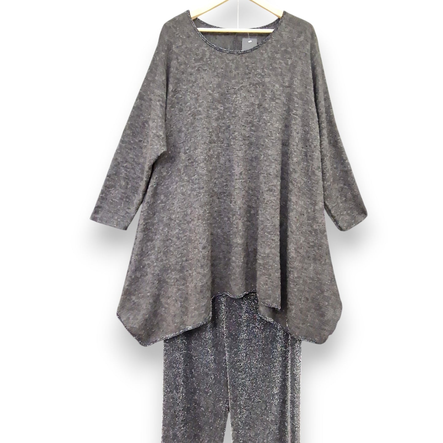 Maxi Completo con Pantalone in Lurex Roca