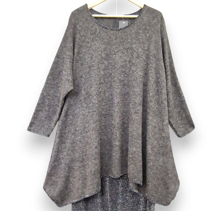 Maxi Maglia con Bordi in Lurex Gioele