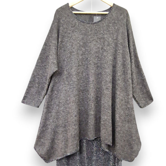 Maxi Maglia con Bordi in Lurex Gioele