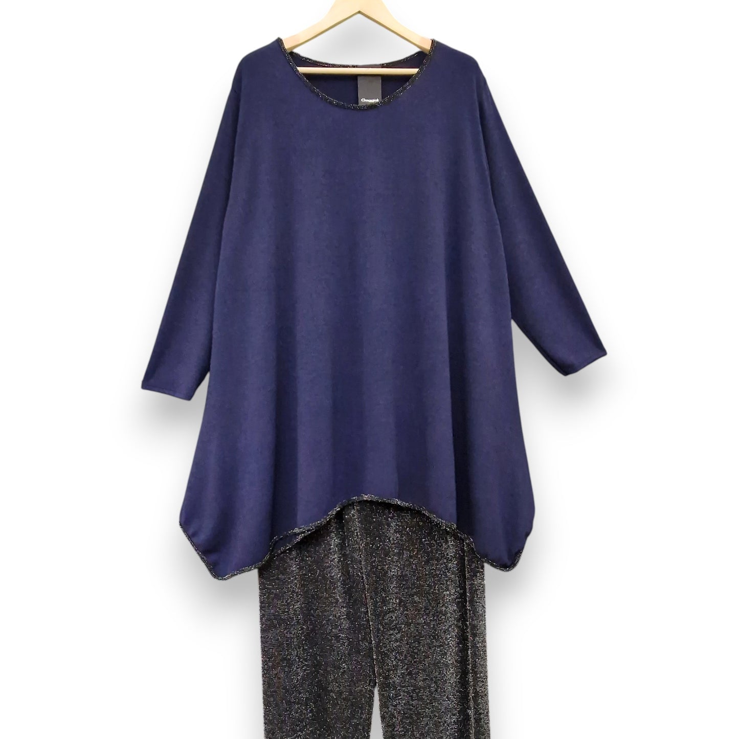 Maxi Maglia con Bordi in Lurex Gemma