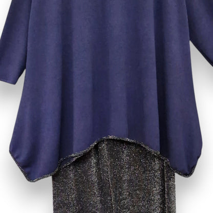 Maxi Completo con Pantalone in Lurex River