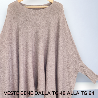 Maxi Poncho con Pendagli e Strass Giova