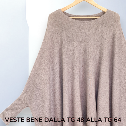 Maxi Poncho con Pendagli e Strass Giova