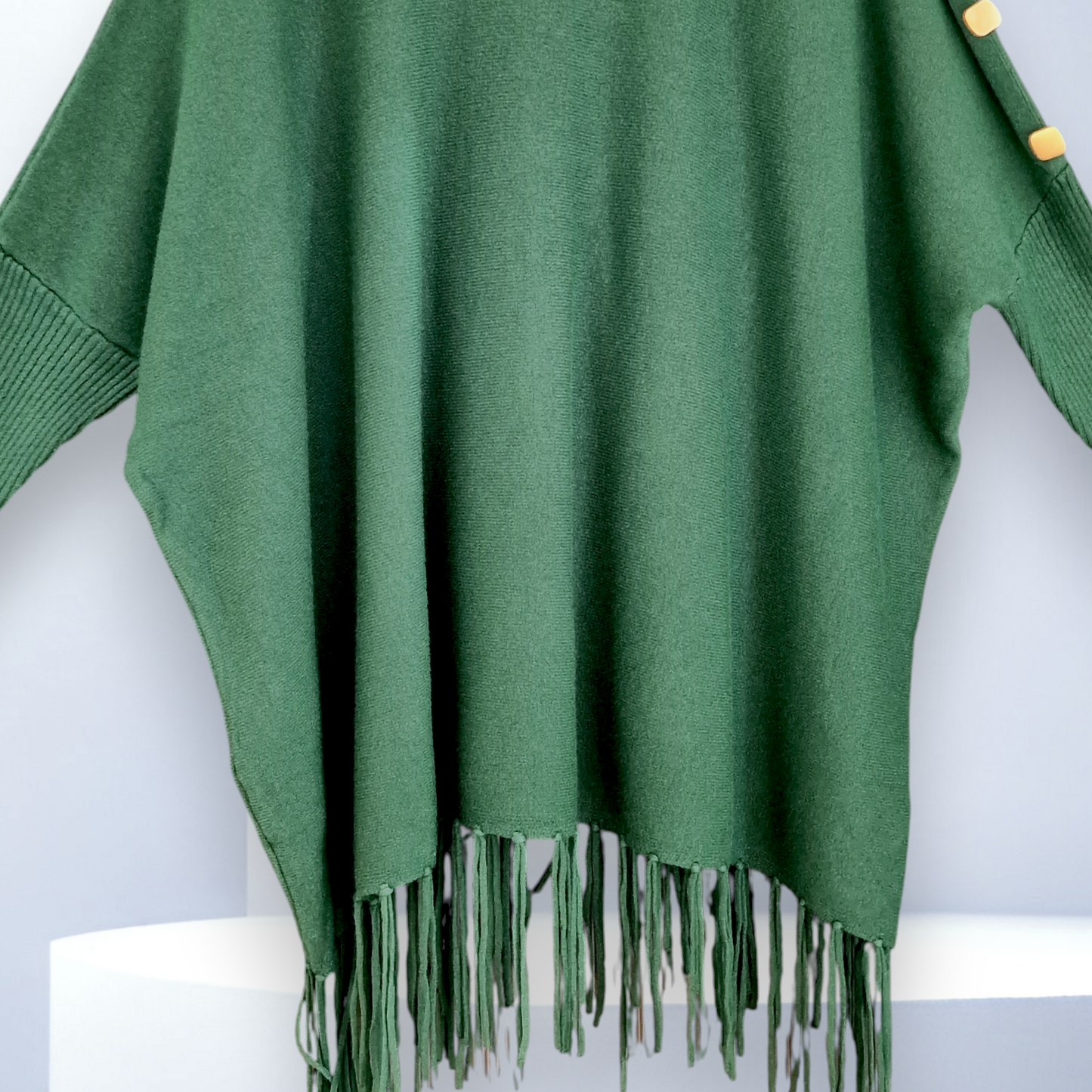 Maxi Maglia con Bottoni Dorati Iulia