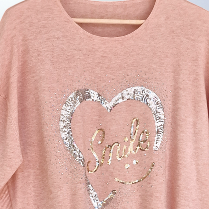 Maxi Maglia con Pajette e Strass Eden