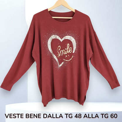 Maxi Maglia con Pajette e Strass Ezzy