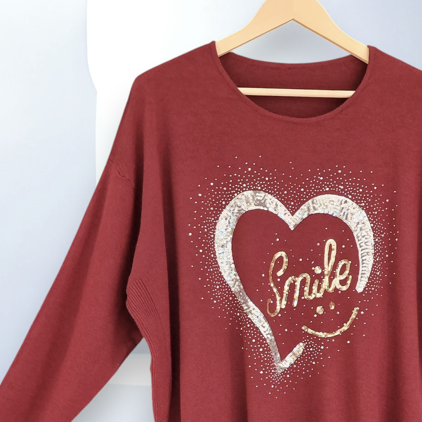 Maxi Maglia con Pajette e Strass Ezzy