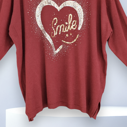 Maxi Maglia con Pajette e Strass Ezzy