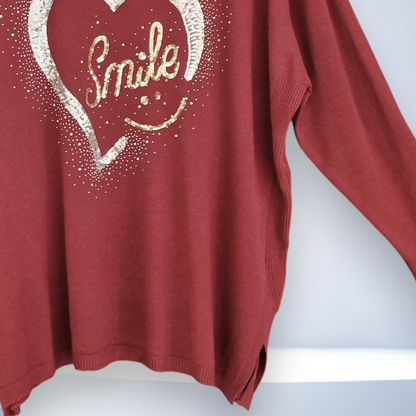 Maxi Maglia con Pajette e Strass Ezzy