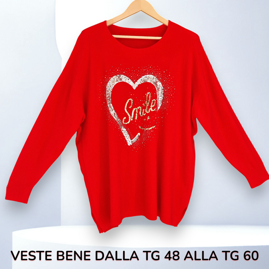 Maxi Maglia con Pajette e Strass Eligia