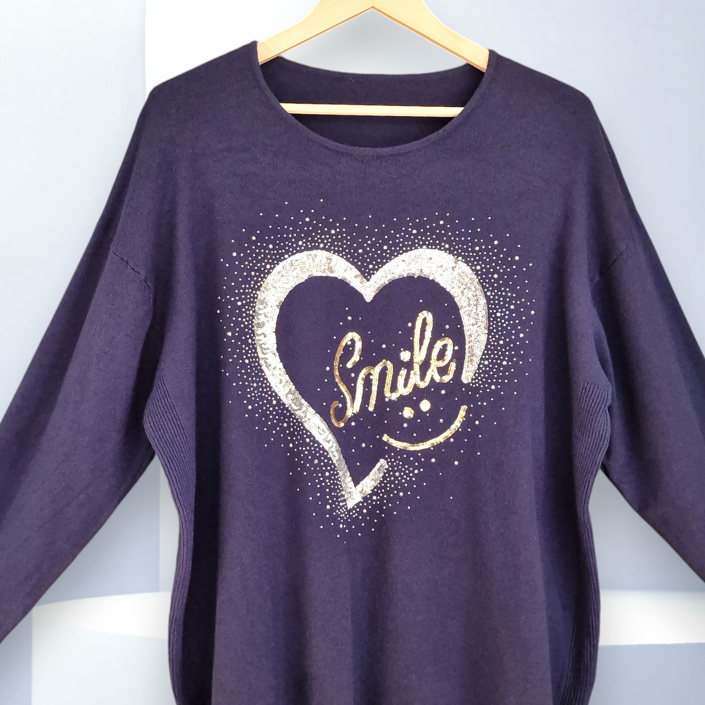 Maxi Maglia con Pajette e Strass Elly