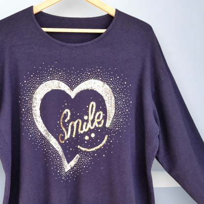 Maxi Maglia con Pajette e Strass Elly