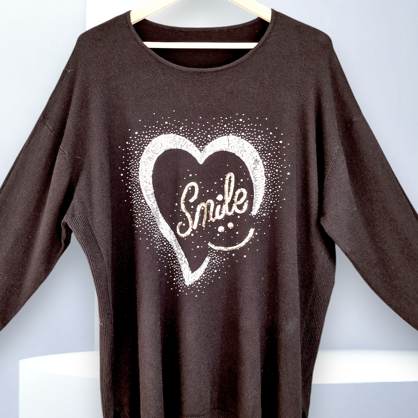 Maxi Maglia con Pajette e Strass Emily