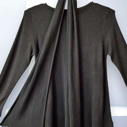 Maxi Maglia con Sciarpa Terry